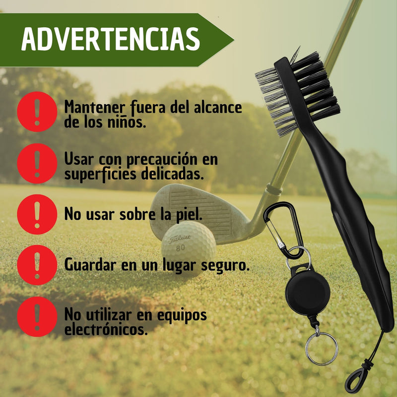 Cepillo De Palo De Golf Doble Cara Limpiador De Ranura Pro