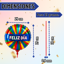 Globos Decorativos Feliz Día Diseños Surtidos x4