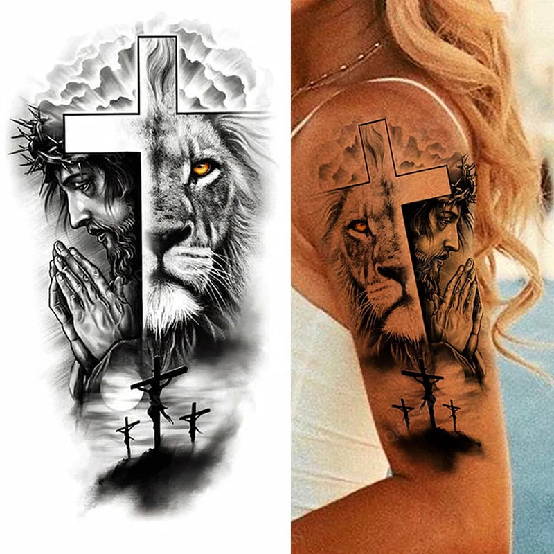 Tatuaje Temporal Forma Leon Cruz