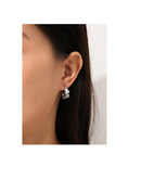 Aretes Asimétricos Semi Cuadrado Moda