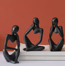 Figura Estatua De Pensador Abstracto Decoracion Hogar