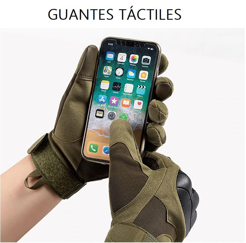 Guantes Para Moto Tactiles Protección Nudillos