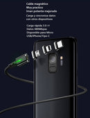 Cable Cargador Magnético Carga Rápida Imán Potente Pro  Micro USB