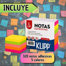 Notas Tipo Post-it Adhesivas Reutilizables 320 Hojas