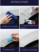 Kit Cera Crema Quita Rayones Para Carros Motos