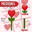 Globos en Forma de Flor Corazón Decorativa x4