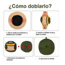 Gorro De Protección Uv Impermeable Plegable Cafe Oscuro