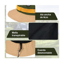 Gorro De Protección Uv Impermeable Plegable Cafe Oscuro
