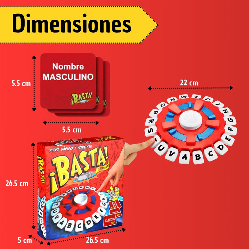 Juego De Mesa Basta Agilidad Mental Palabras Letras Español