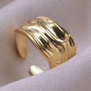 Anillo Diseño Irregular Ajustable Para Adultos