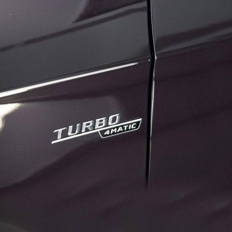 Emblema Mercedes Turbo 4matic Amg Lateral Costado X2 Unidad