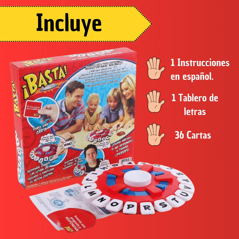 Juego De Mesa Basta Agilidad Mental Palabras Letras Español