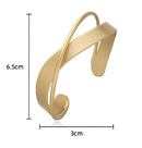 Pulsera Manilla Irregular Doble Calibre Cruzadas Ajustable