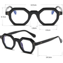 Montura De Gafas Redondas Para Lentes Estilo Octagonal