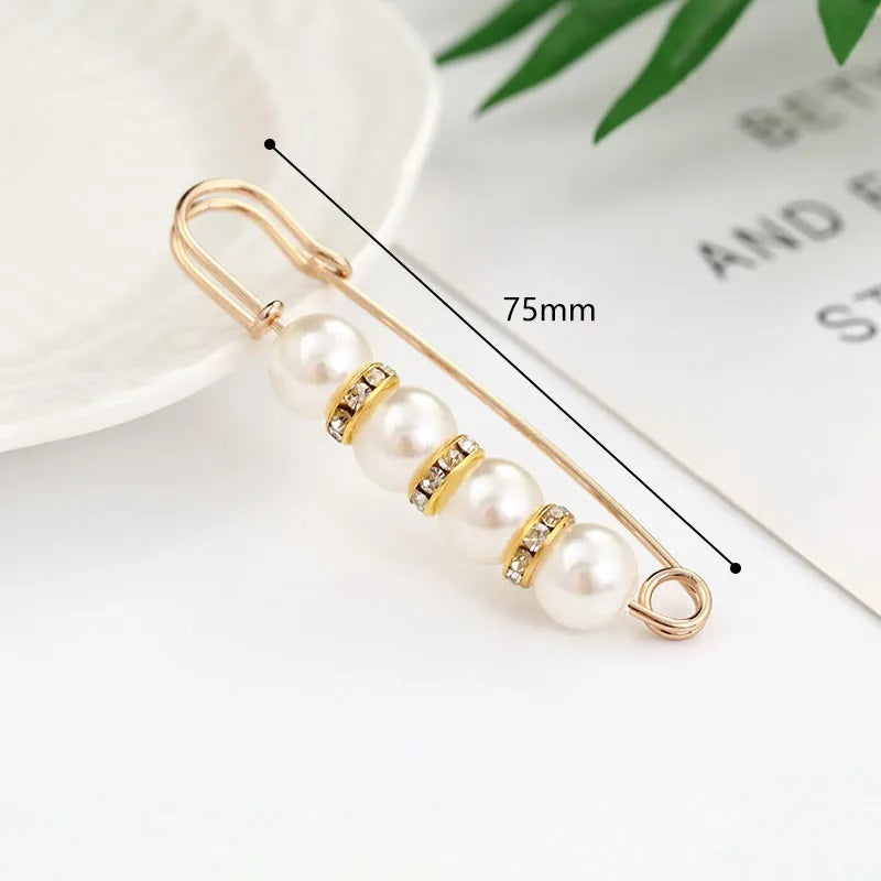 Pin Broche De Perlas De Seguridad Para Ropa