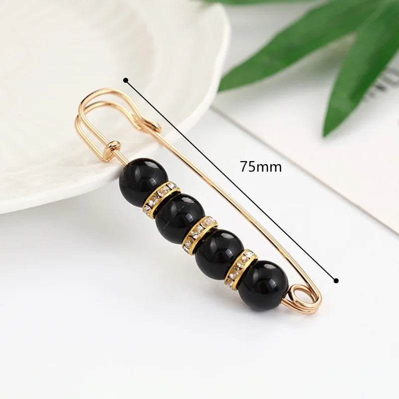 Pin Broche De Perlas De Seguridad Para Ropa