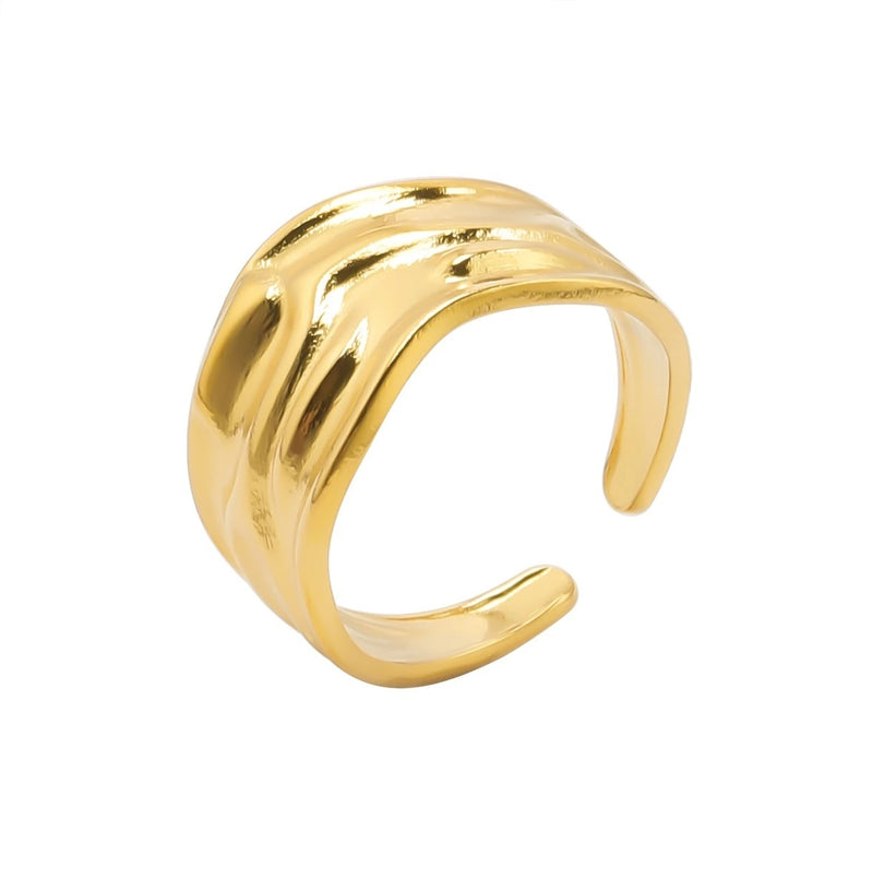 Anillo Diseño Irregular Ajustable Para Adultos