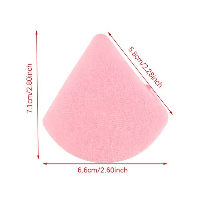 Pomo Brocha Aplicador Triangular Para Rutina De Skin Care X3