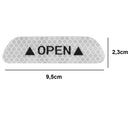 Adhesivo Reflectivo De Seguridad Puerta Abierta Open X4