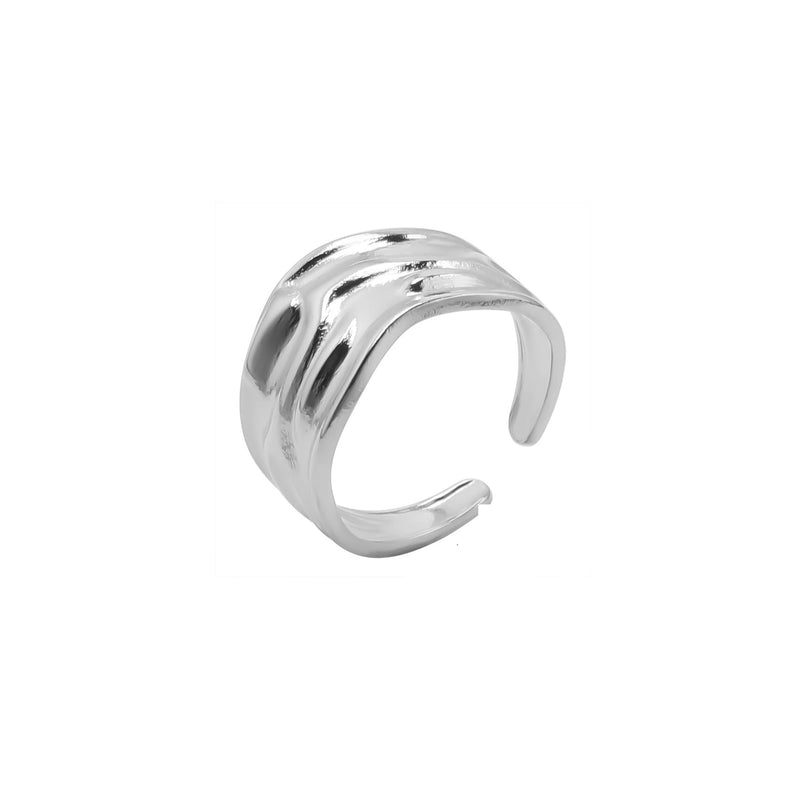 Anillo Diseño Irregular Ajustable Para Adultos