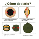 Gorro De Protección Uv Impermeable Plegable Verde Oscuro
