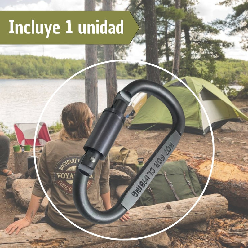 Mosquetón Viajes Campamento Camping Aluminio Montañismo Pro