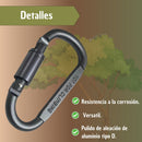 Mosquetón Viajes Campamento Camping Aluminio Montañismo Pro