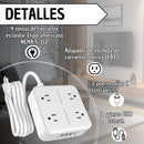 Extension Enchufes Plano Multitoma 4 Plano Protec Tipoc Usb