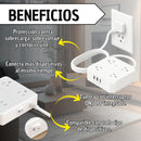 Extension Enchufes Plano Multitoma 4 Plano Protec Tipoc Usb
