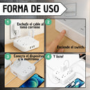 Extension Enchufes Plano Multitoma 4 Plano Protec Tipoc Usb