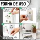 Adaptador Universal de Viaje con Protector de Voltaje