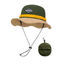 Gorro De Protección Uv Impermeable Plegable Verde Oscuro