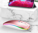 Mouse De Juego Multicolor Inalámbrico Usb Bluetooth