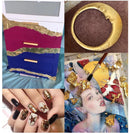 Hojas De Papel Doradas Decorativas Artesanales Oro DIY 200 Unidades