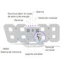 Reloj Digital Led Reloj Electrónico Montado En La Pared Mesa