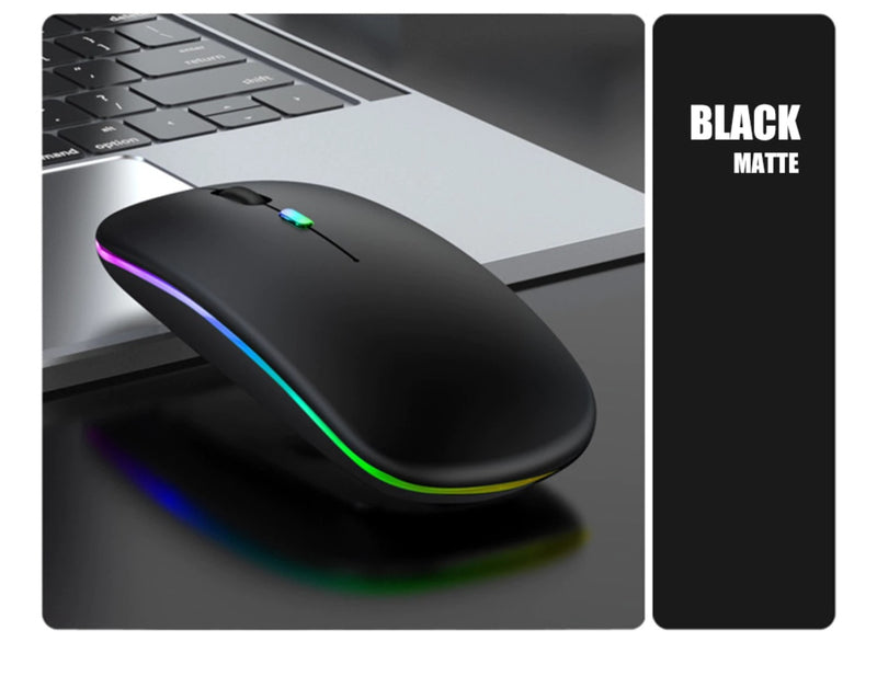 Mouse De Juego Multicolor Inalámbrico Usb Bluetooth