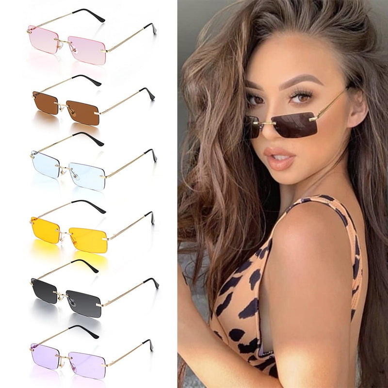 Gafas De Sol Rectangulares Pequeñas Modernas Fashion Outfit