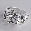 Anillo de Gato Ajustable Plateado