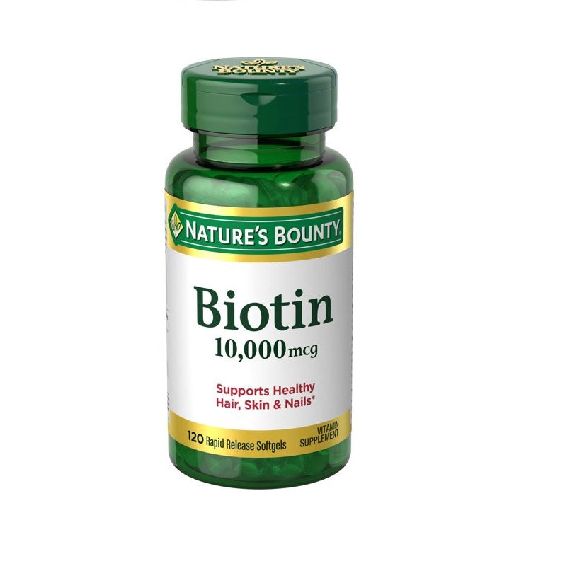 Nature's Bounty Biotina 120 Cápsulas blandas