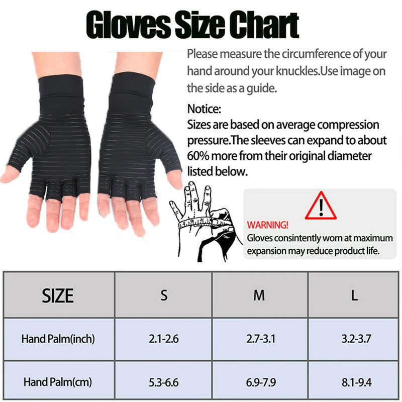 Guantes Compresión Túnel Carpiano Calma Dolor Artritis Pro