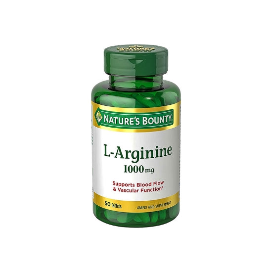 Nature's Bounty L Arginine 50 Tabletas 1000 Mg