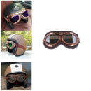 Gafas Patineta Scooter A Prueba De Viento Vintage Acolchada