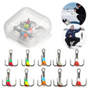 Anzuelos De Pesca En Hielo De 3 Mandíbulas X5 Unidades