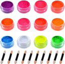 Pigmento Polvo 12 Unidades Nail Art Uñas Neon Fluorescente
