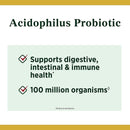 Nature's Bounty Probióticos Acidophilus Salud Digestiva 100 Tabletas