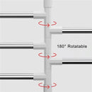 Toallero Pared 4 Barras Metal Acero Giratorio 180° Baño Pro