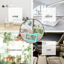 Reloj De Mesa Temperatura Humedad Rosado Electrónico Led