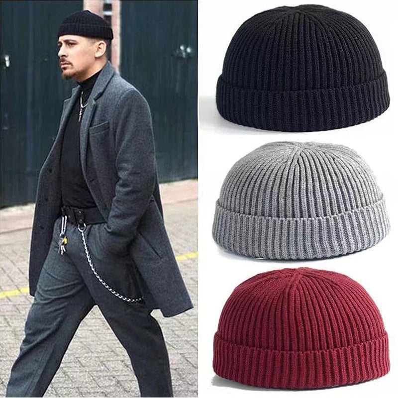 Gorro Gorros Para Hombre Y Mujer Termico Tejido Estilo Moda