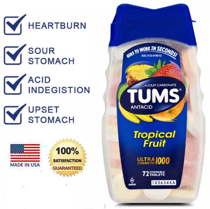 Antiácido Tums Fruta Tropical - Unidad a $847