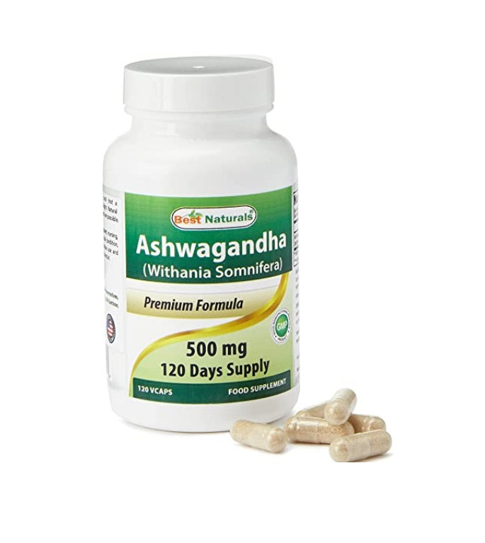 Ashwagandha Adaptogeno Revitalizante Best Naturals Anti Estrés 500Mg